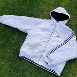 Vintage adidas reversible winter jacket sz XL